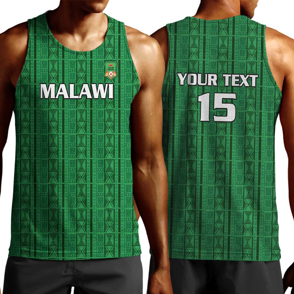Custom Malawi Football Men Tank Top Go Champions - Green - African Pride