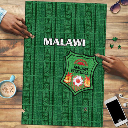 Malawi Football Puzzle Come On Flames - Green