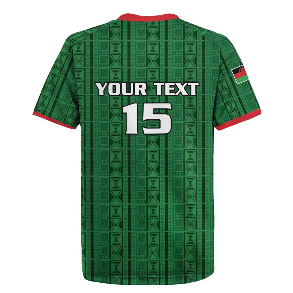 Custom Malawi Football Rugby Jersey Go Champions - Green - African Pride