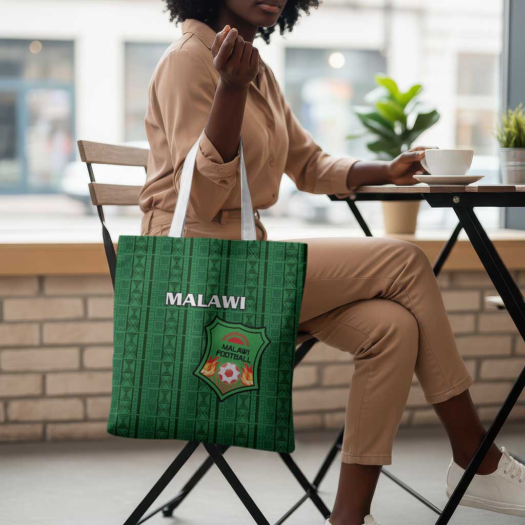 Malawi Football Tote Bag Come On Flames - Green