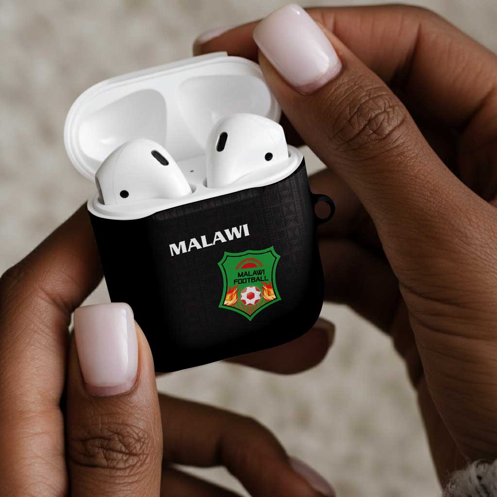 Malawi Football AirPods Case Come On Flames - Black