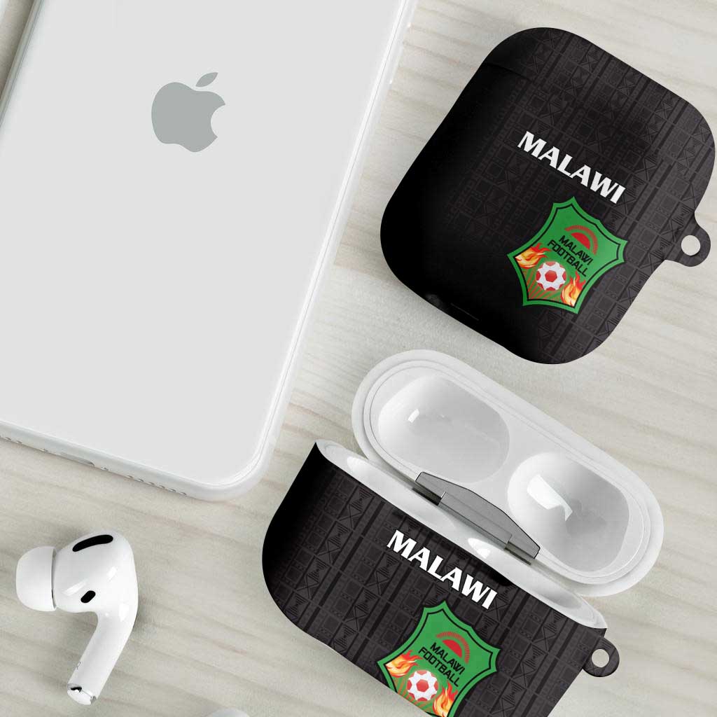 Malawi Football AirPods Case Come On Flames - Black