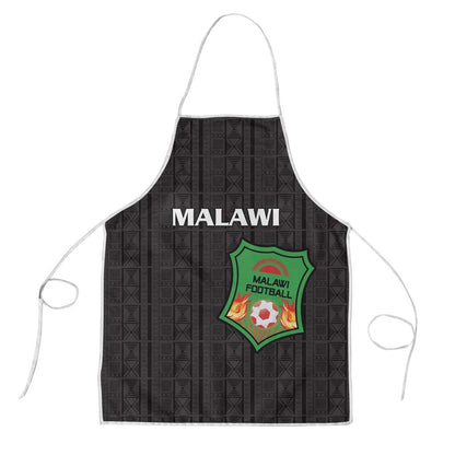 Malawi Football Apron Come On Flames - Black