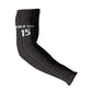 Custom Malawi Football Arm Sleeves Come On Flames - Black