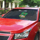 Malawi Football Auto Sun Shade Come On Flames - Black