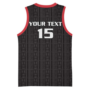 Custom Malawi Football Basketball Jersey Go Champions - Black LT15
