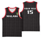 Custom Malawi Football Basketball Jersey Go Champions - Black LT15