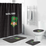 Malawi Football Bathroom Set Come On Flames - Black