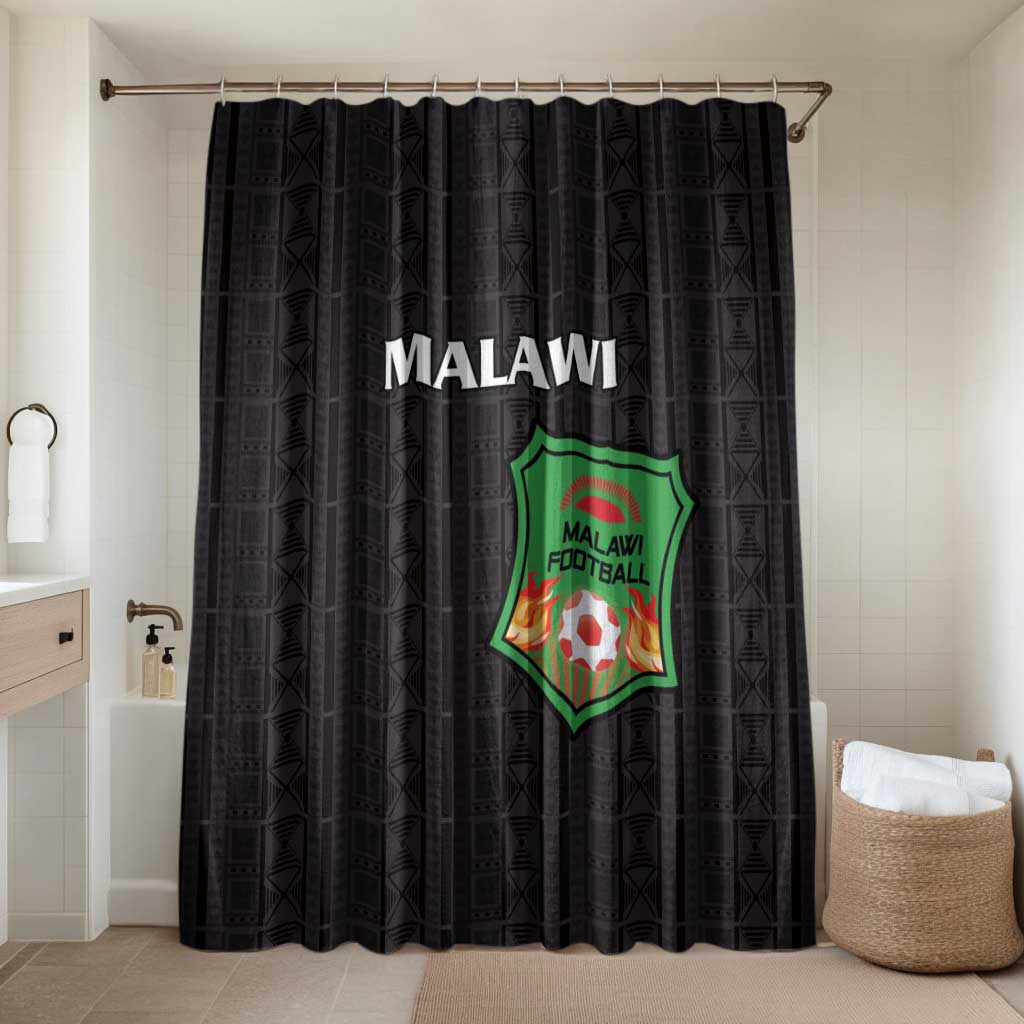 Malawi Football Bathroom Set Come On Flames - Black