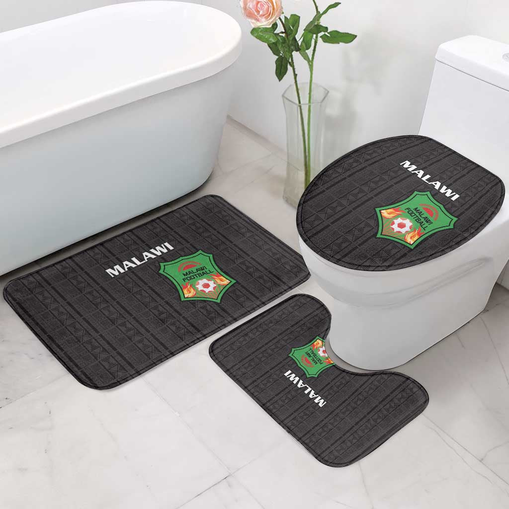 Malawi Football Bathroom Set Come On Flames - Black