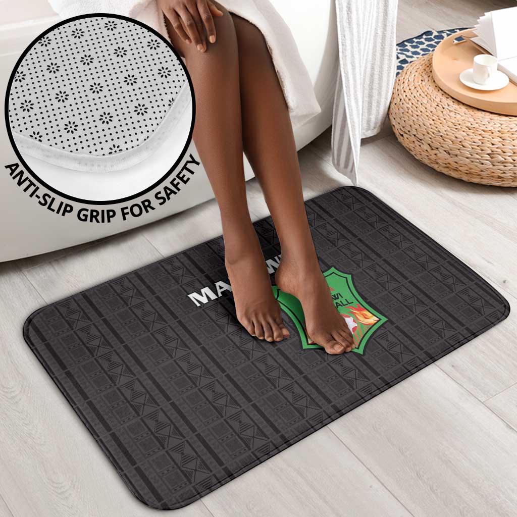 Malawi Football Bathroom Set Come On Flames - Black