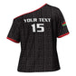 Custom Malawi Football Cross Shoulder Shirt Come On Flames - Black