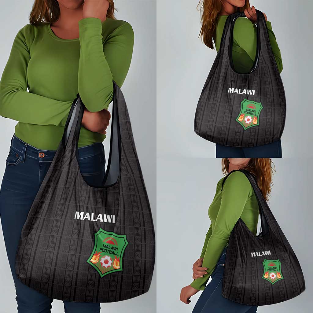 Malawi Football Grocery Bag Go Champions - Black - African Pride