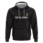 Custom Malawi Football Hoodie Go Champions - Black - African Pride