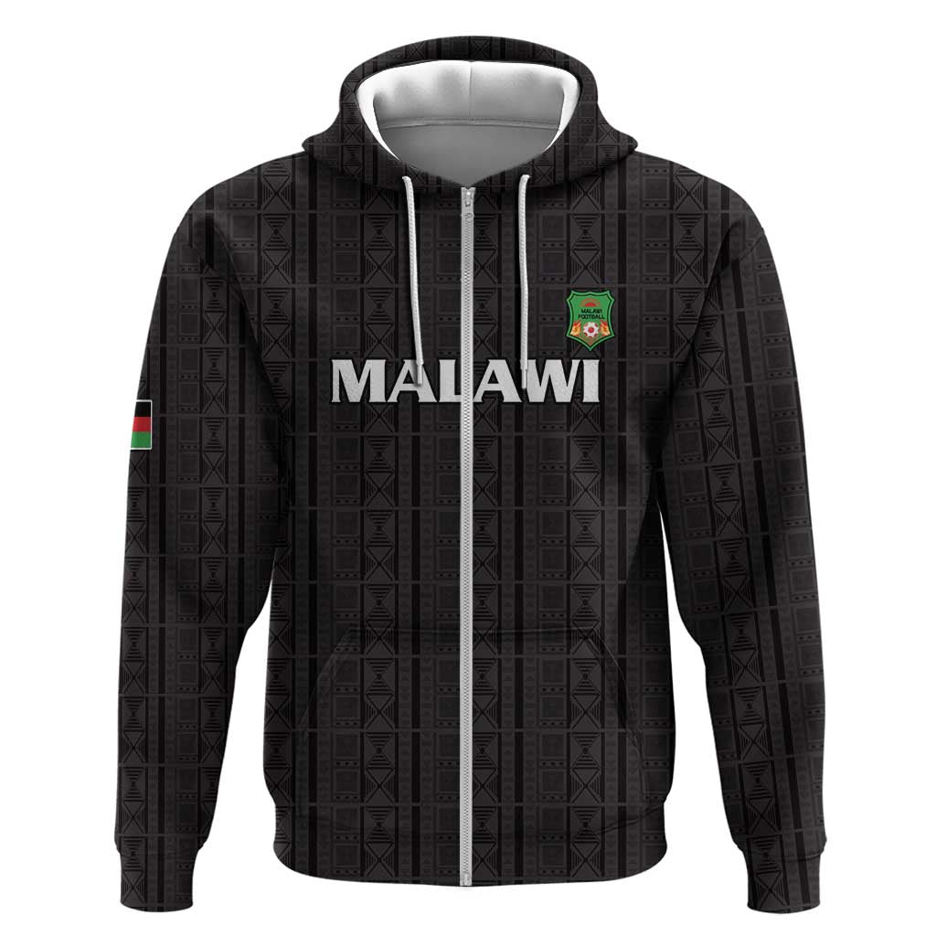 Custom Malawi Football Hoodie Go Champions - Black - African Pride