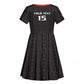 Custom Malawi Football Kid Short Sleeve Dress Go Champions - Black - African Pride