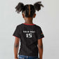 Custom Malawi Football Kid T shirt Go Champions - Black - African Pride
