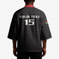 Custom Malawi Football Kimono Come On Flames - Black