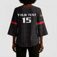 Custom Malawi Football Kimono Sleeve Blouse Come On Flames - Black