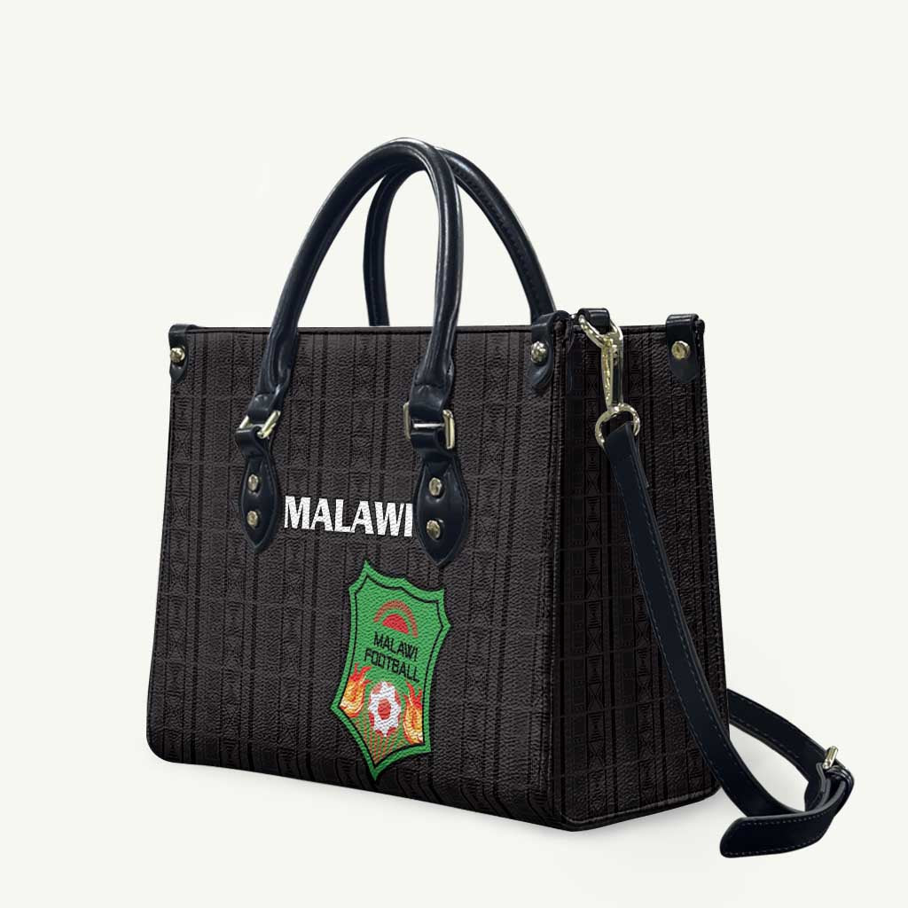 Malawi Football Leather Bag Come On Flames - Black