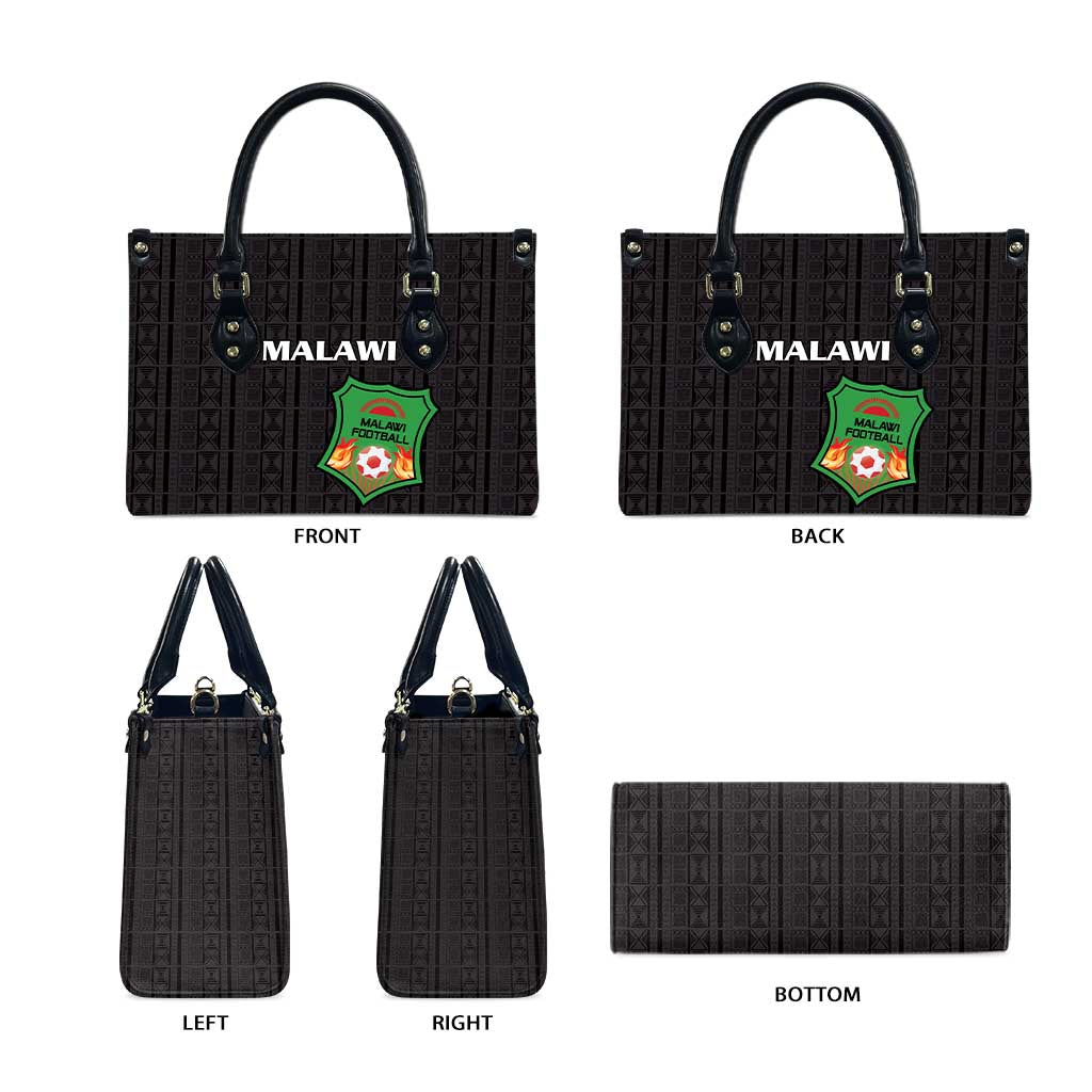 Malawi Football Leather Bag Come On Flames - Black