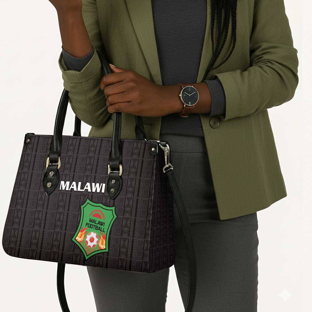 Malawi Football Leather Bag Come On Flames - Black