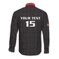 Custom Malawi Football Long Sleeve Button Shirt Go Champions - Black - African Pride
