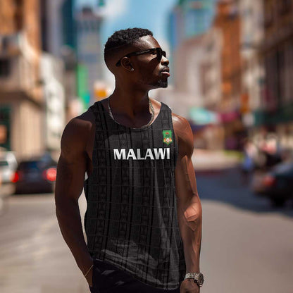 Custom Malawi Football Men Tank Top Go Champions - Black - African Pride
