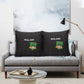 Malawi Football Pillow Cover Come On Flames - Black