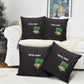 Malawi Football Pillow Cover Come On Flames - Black