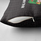Malawi Football Pillow Cover Come On Flames - Black