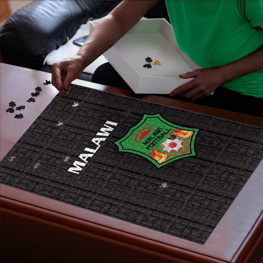 Malawi Football Puzzle Come On Flames - Black