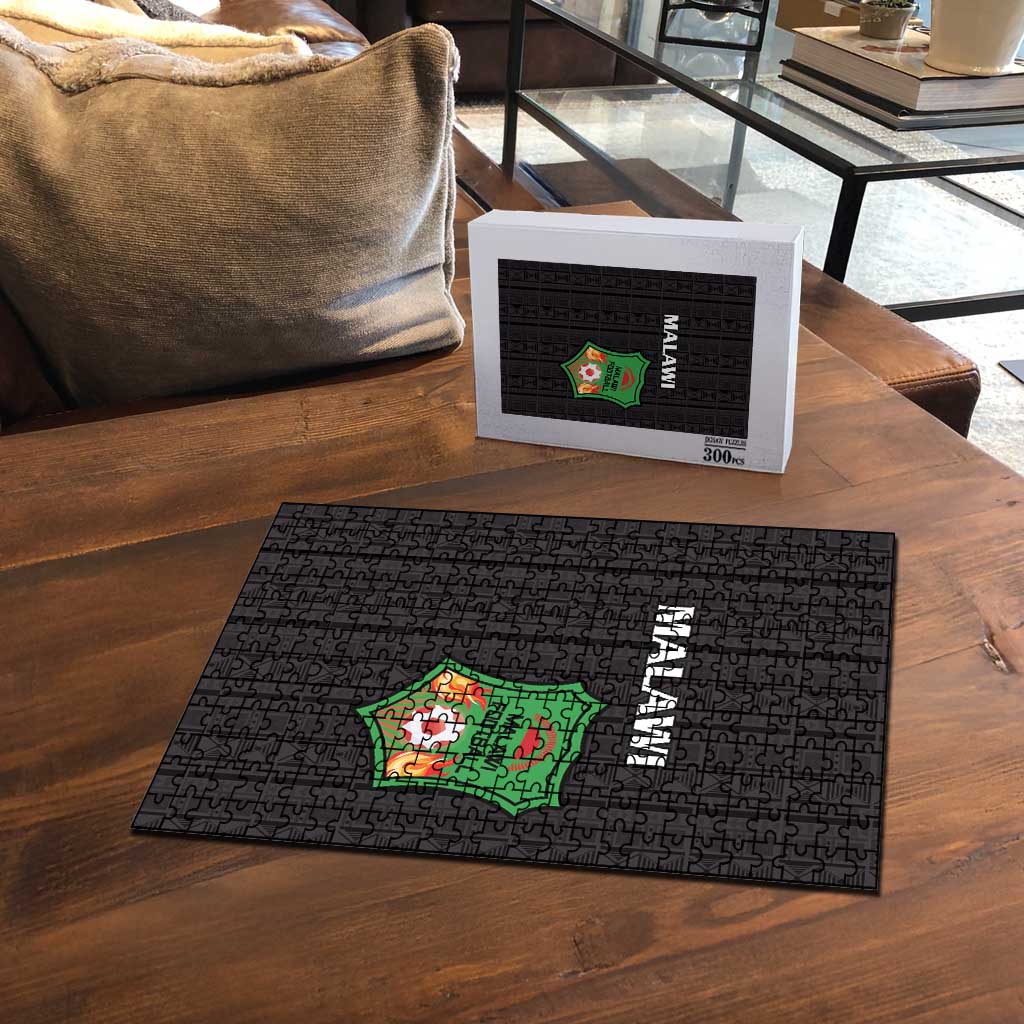 Malawi Football Puzzle Come On Flames - Black