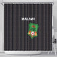 Malawi Football Shower Curtain Go Champions - Black - African Pride
