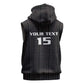 Custom Malawi Football Sleeveless Hoodie Go Champions - Black - African Pride