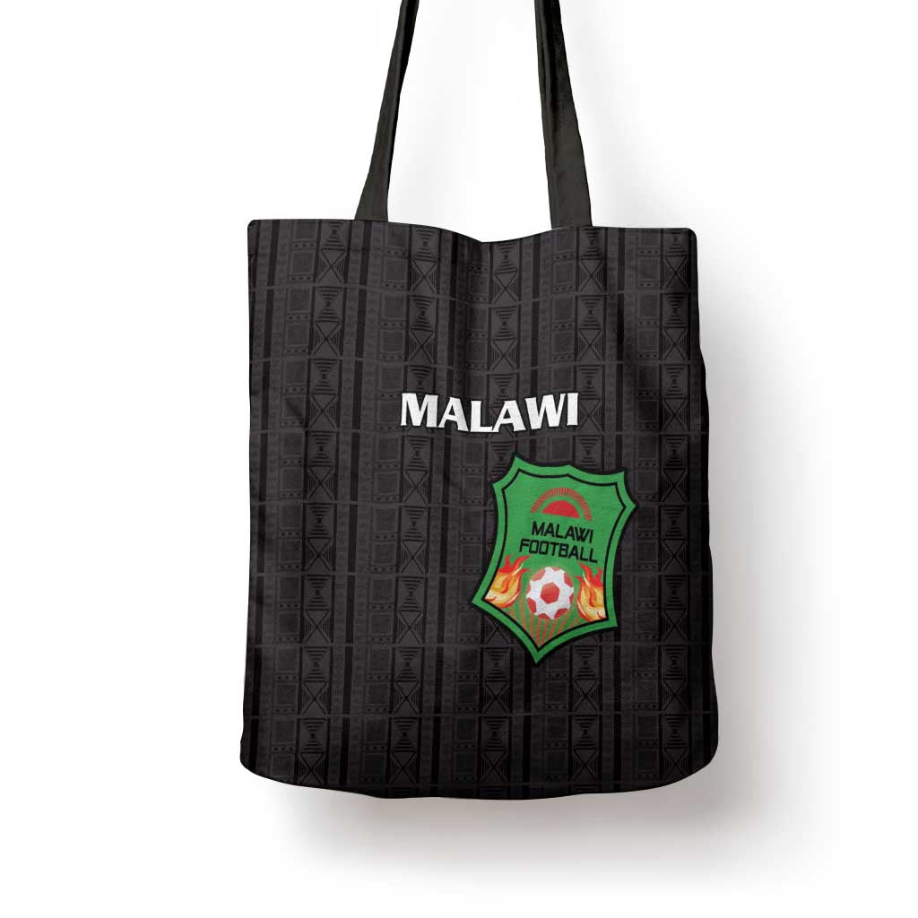 Malawi Football Tote Bag Come On Flames - Black