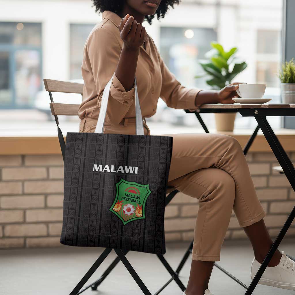 Malawi Football Tote Bag Come On Flames - Black