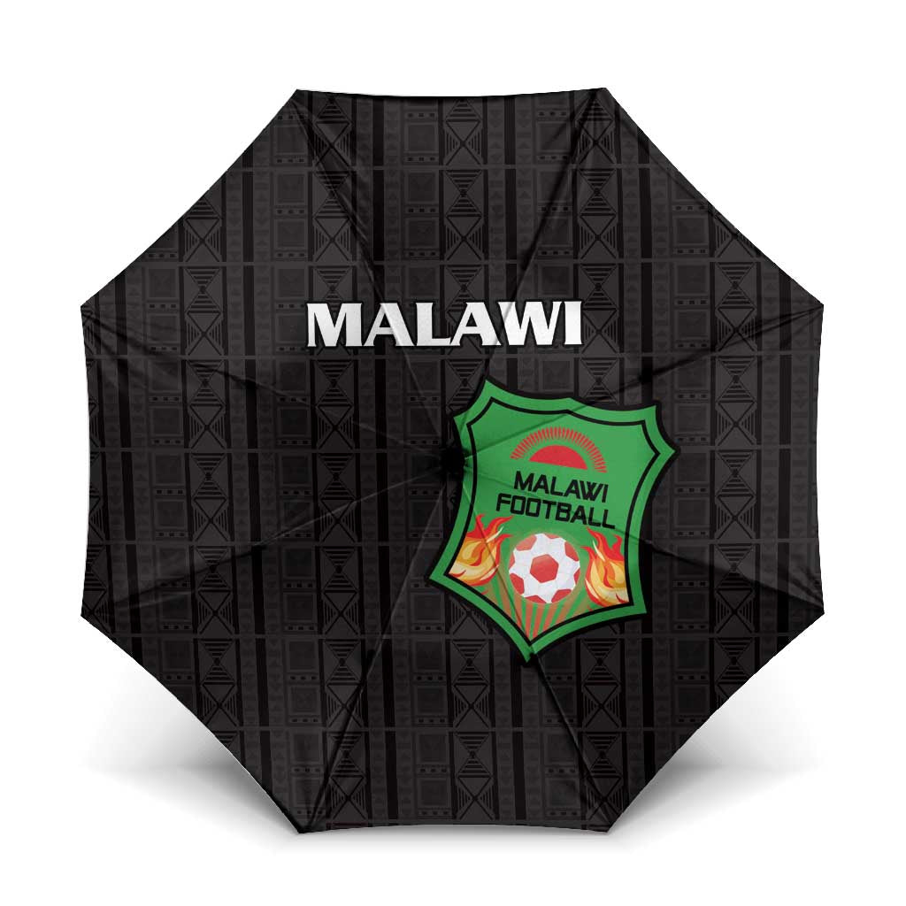 Malawi Football Umbrella Come On Flames - Black