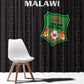 Malawi Football Window Curtain Go Champions - Black - African Pride