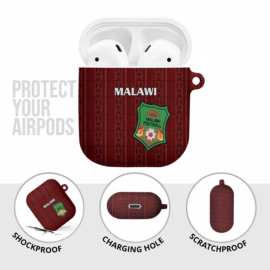 Malawi Football AirPods Case Come On Flames - Red