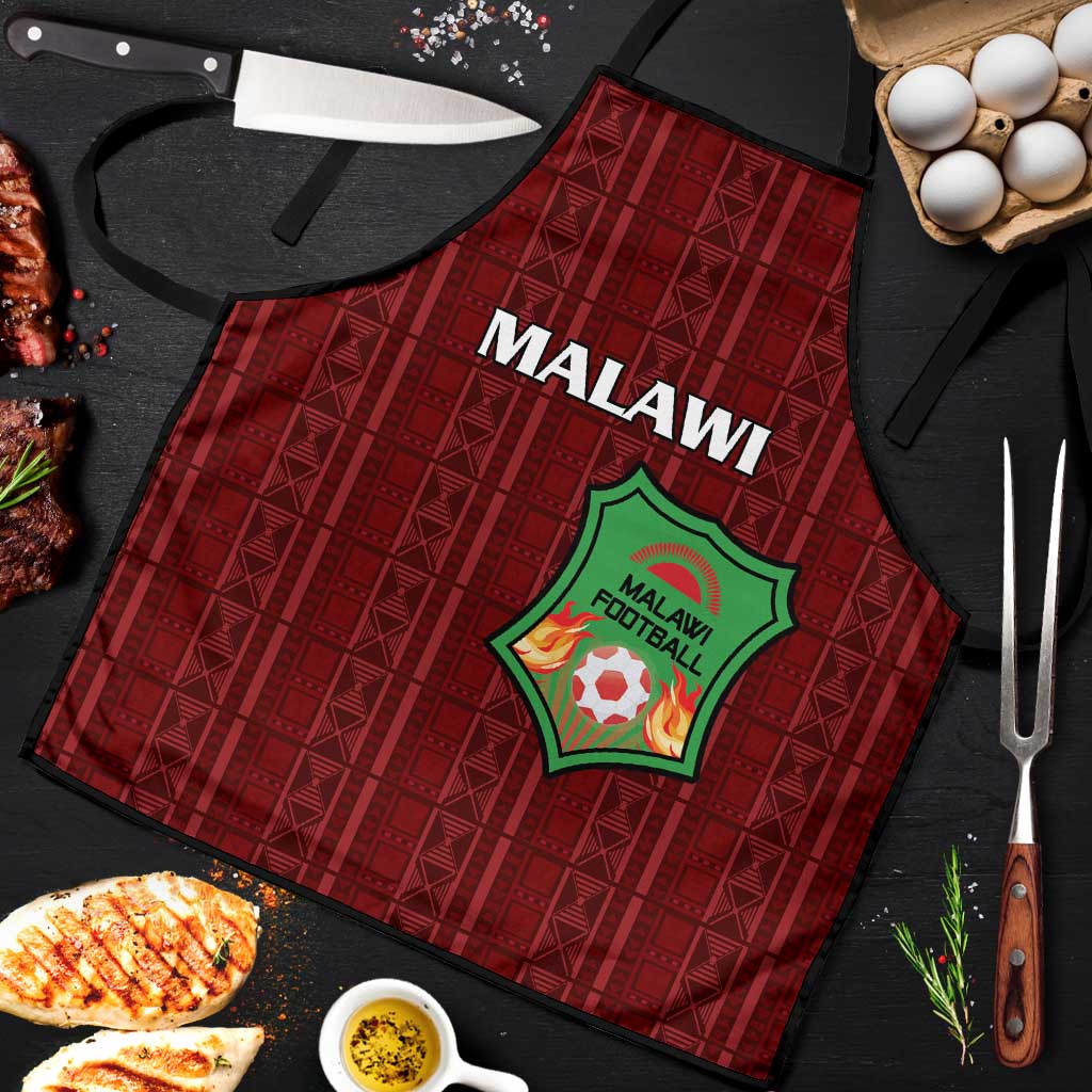 Malawi Football Apron Come On Flames - Red