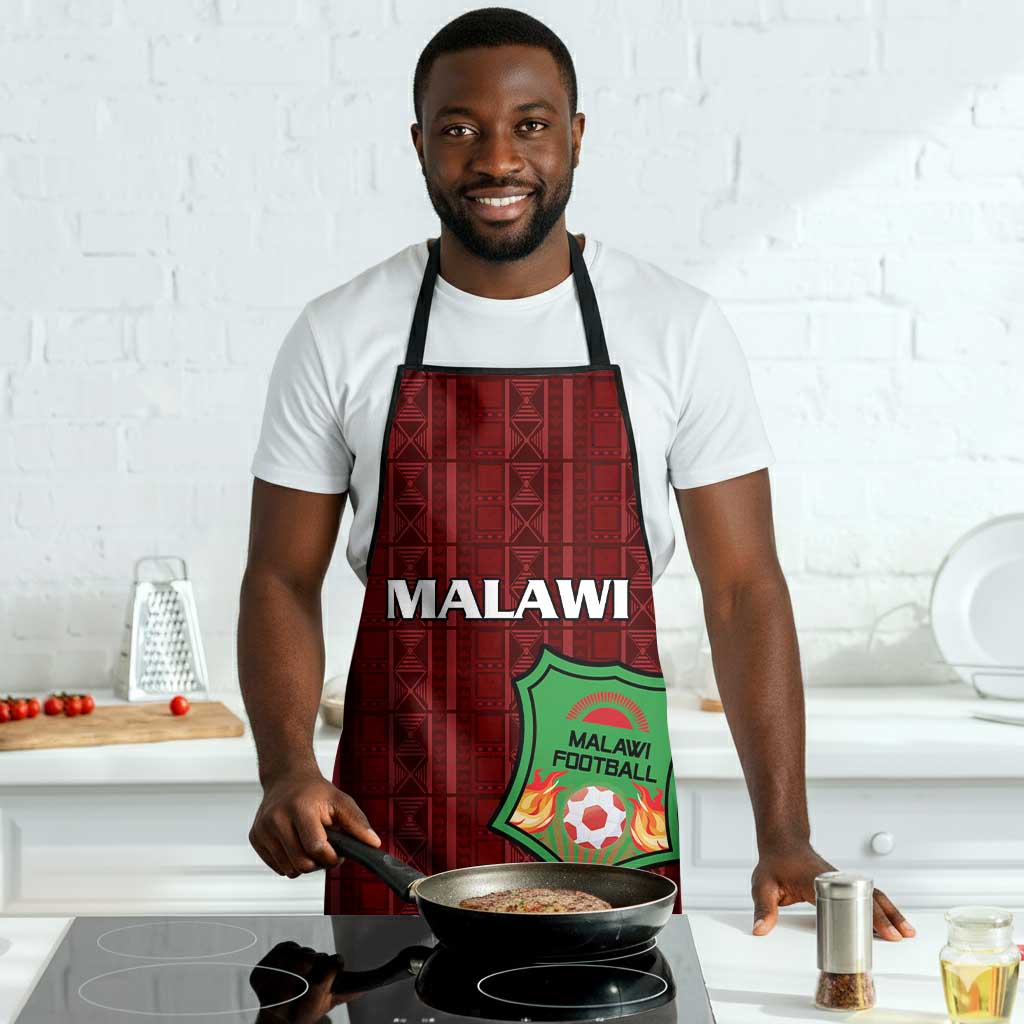 Malawi Football Apron Come On Flames - Red