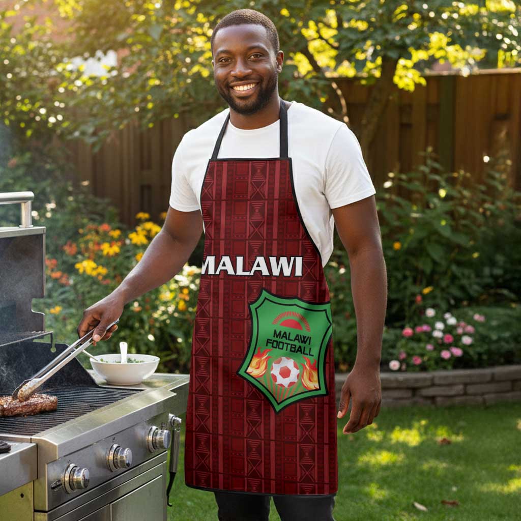 Malawi Football Apron Come On Flames - Red