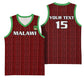 Custom Malawi Football Basketball Jersey Go Champions - Red LT15