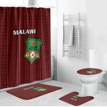 Malawi Football Bathroom Set Come On Flames - Red
