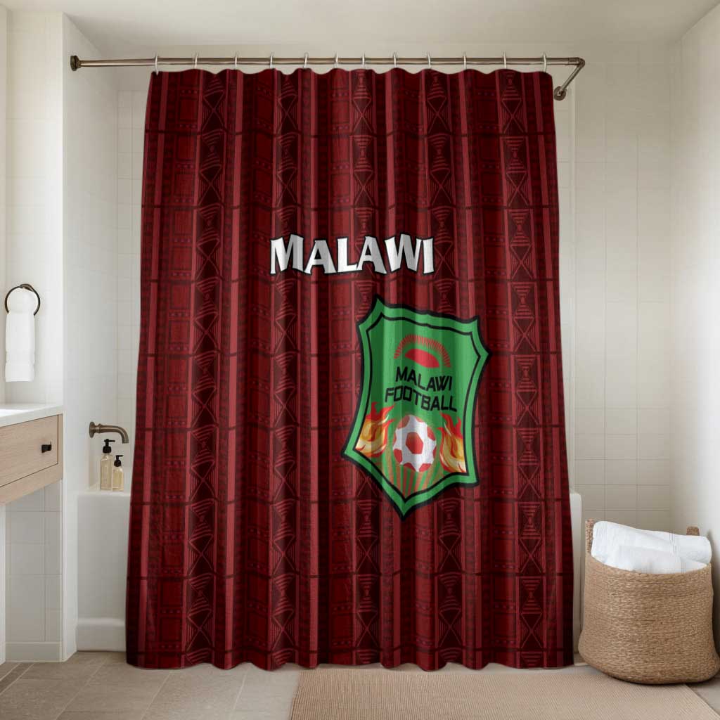 Malawi Football Bathroom Set Come On Flames - Red