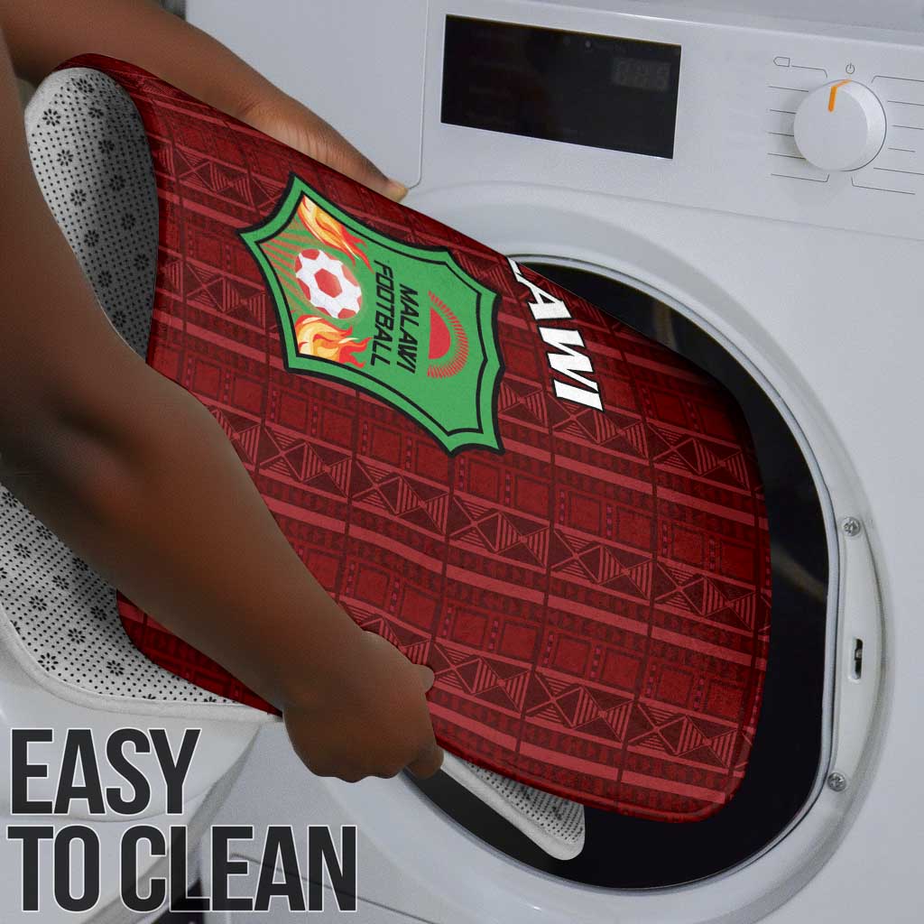 Malawi Football Bathroom Set Come On Flames - Red