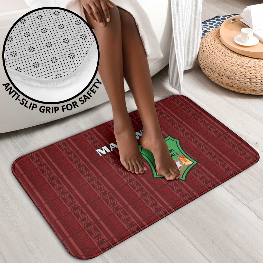 Malawi Football Bathroom Set Come On Flames - Red
