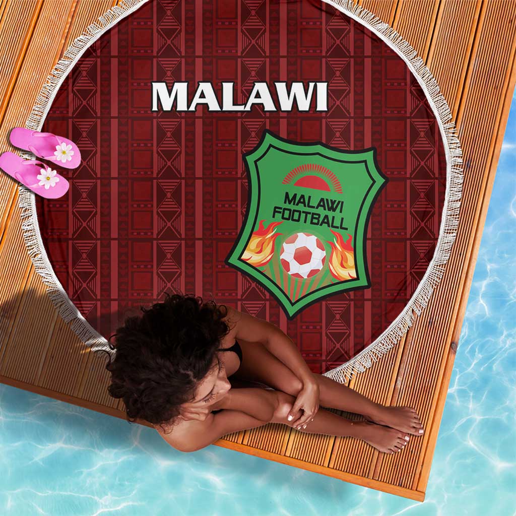 Malawi Football Beach Blanket Go Champions - Red - African Pride