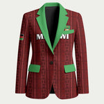 Custom Malawi Football Blazer Come On Flames - Red
